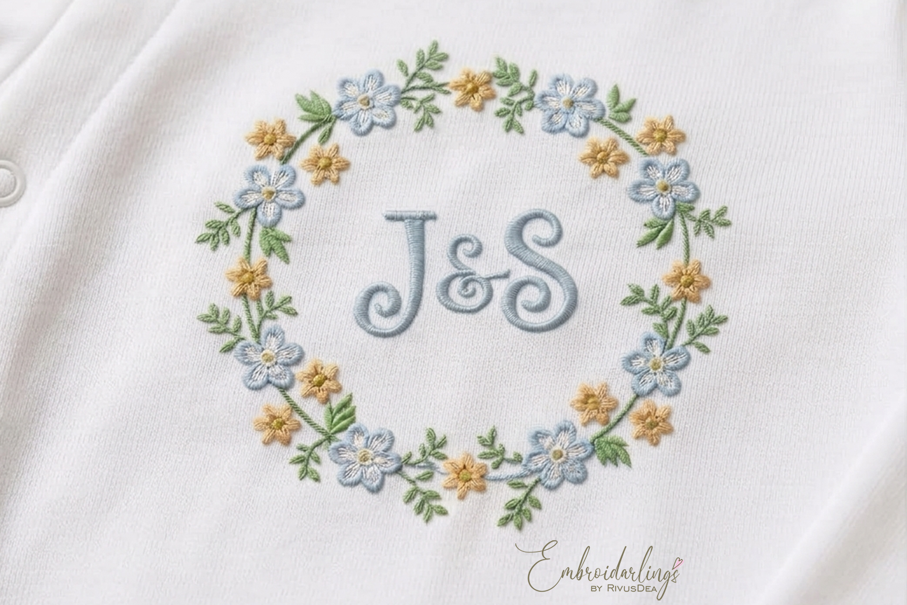 Baby Monogram Frame Embroidery Designs