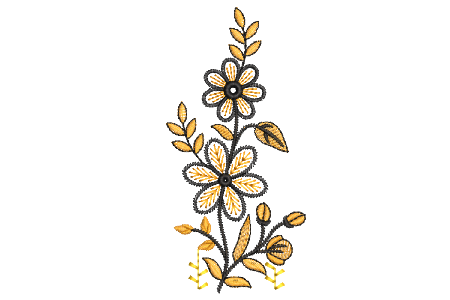 Beautiful Flower Embroidery Design