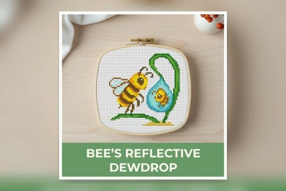 Bee S Reflective Dewdrop Cross Stitch Pa