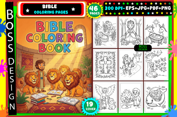 Bible Coloring Pages for Kids Book