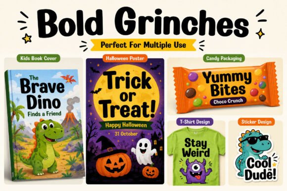 Bold Grinches Font - Preview 1