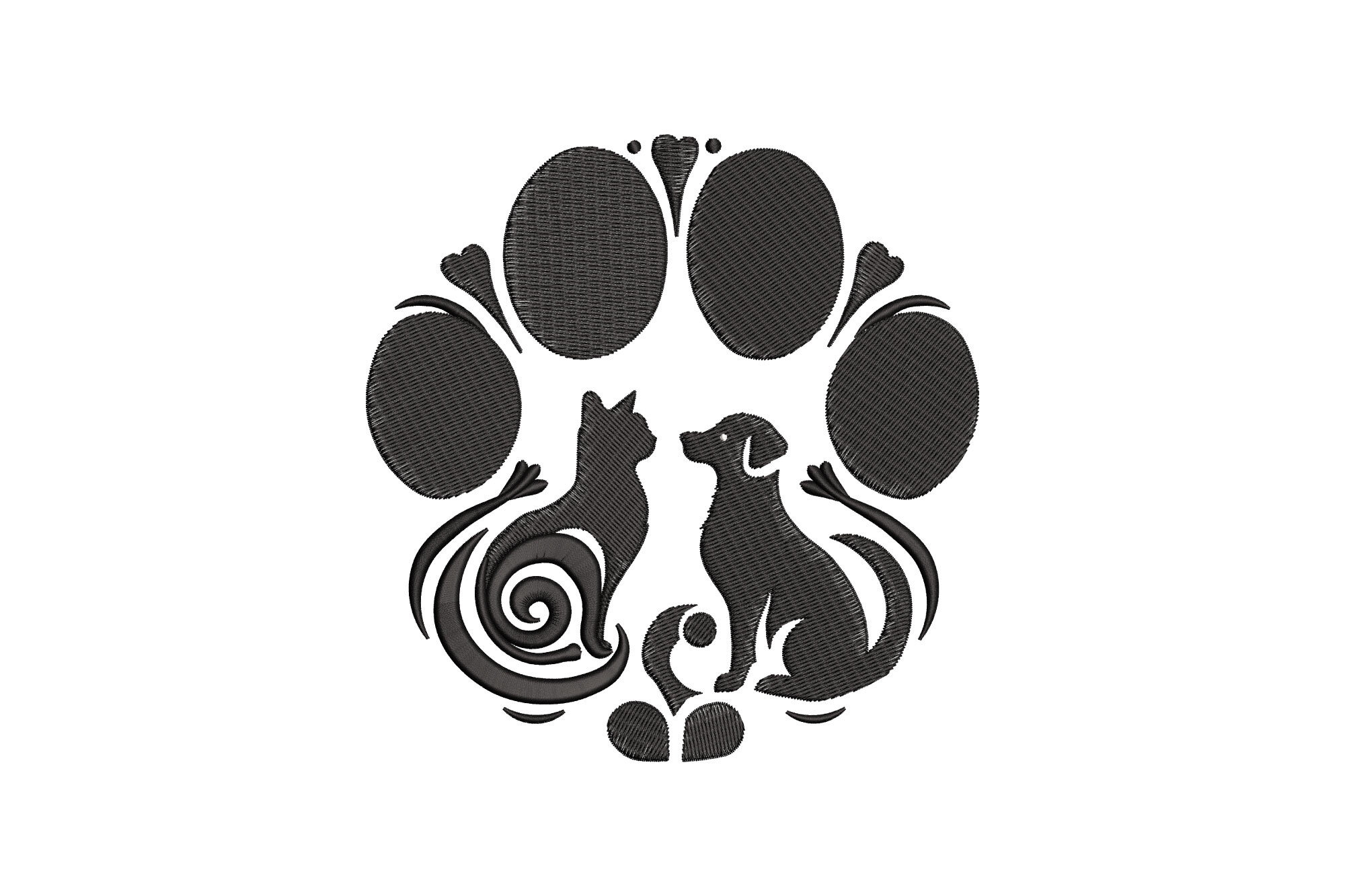 Cat Dog Paw