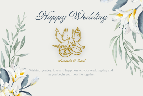 Dove Wedding Monogram Font - Preview 3