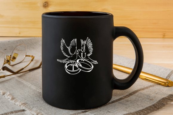 Dove Wedding Monogram Font - Preview 4