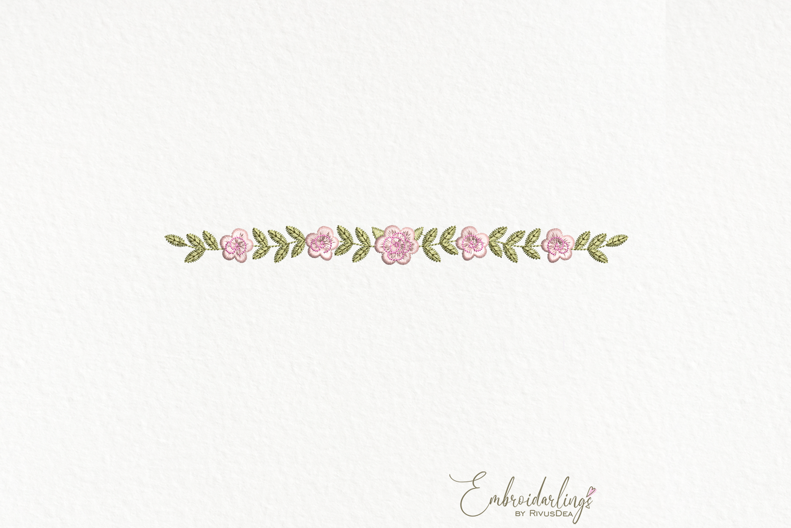 Floral Garland Embroidery Designs File