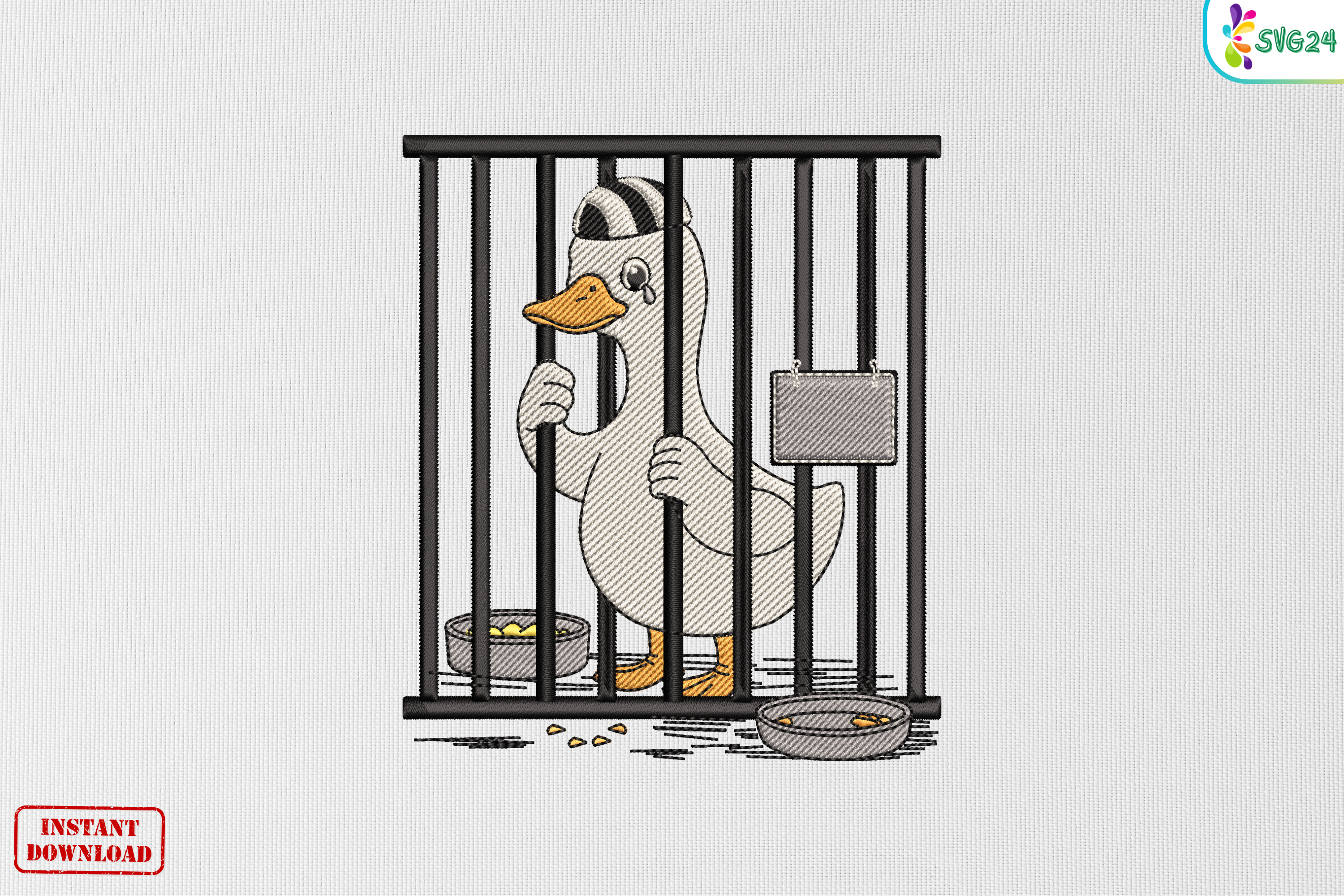 Funny Jail Duck