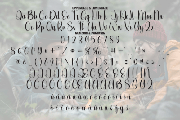 Hunting College Font PNG with transparent background - Preview 6