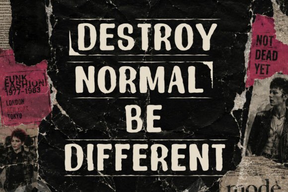 Ink District Font PNG with transparent background - Preview 3