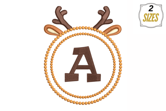 Letter a in Cute Frame
