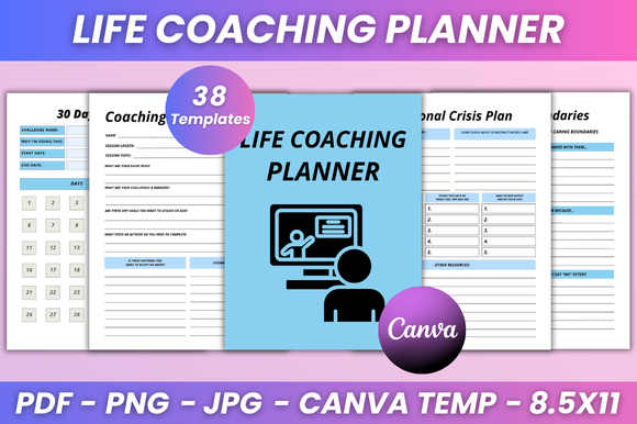 Life Coaching Planner Kdp Interior Graphic by DIGITAL PRINT BOX ...