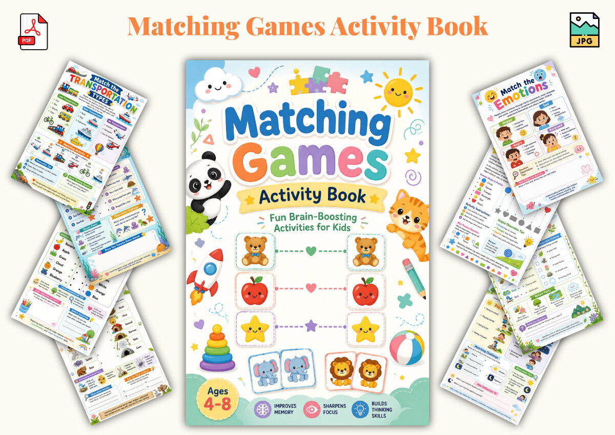 Matching Games Activity Book