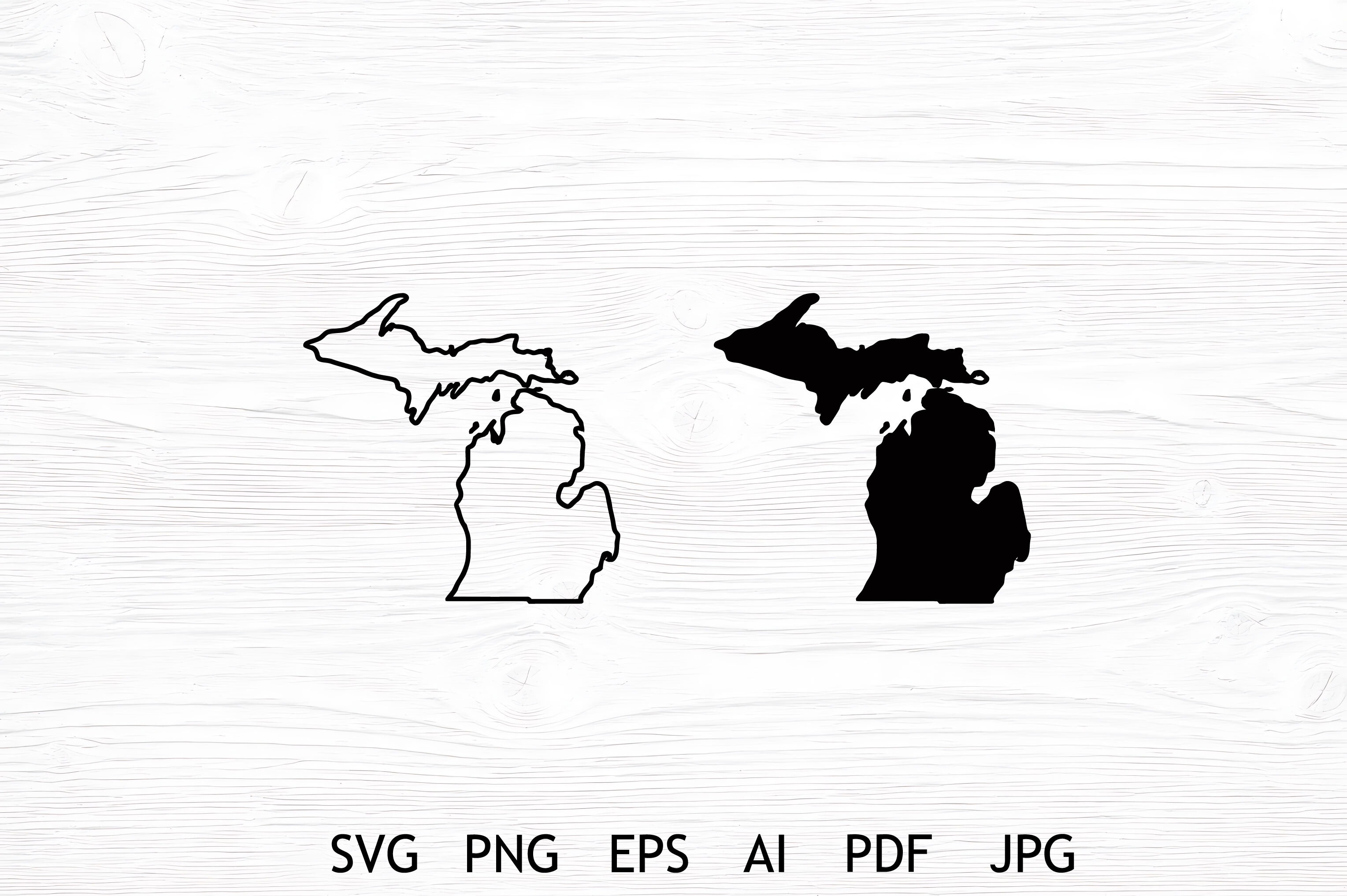 Michigan State SVG Vector Bundle Graphic by Silhouette Station ...
