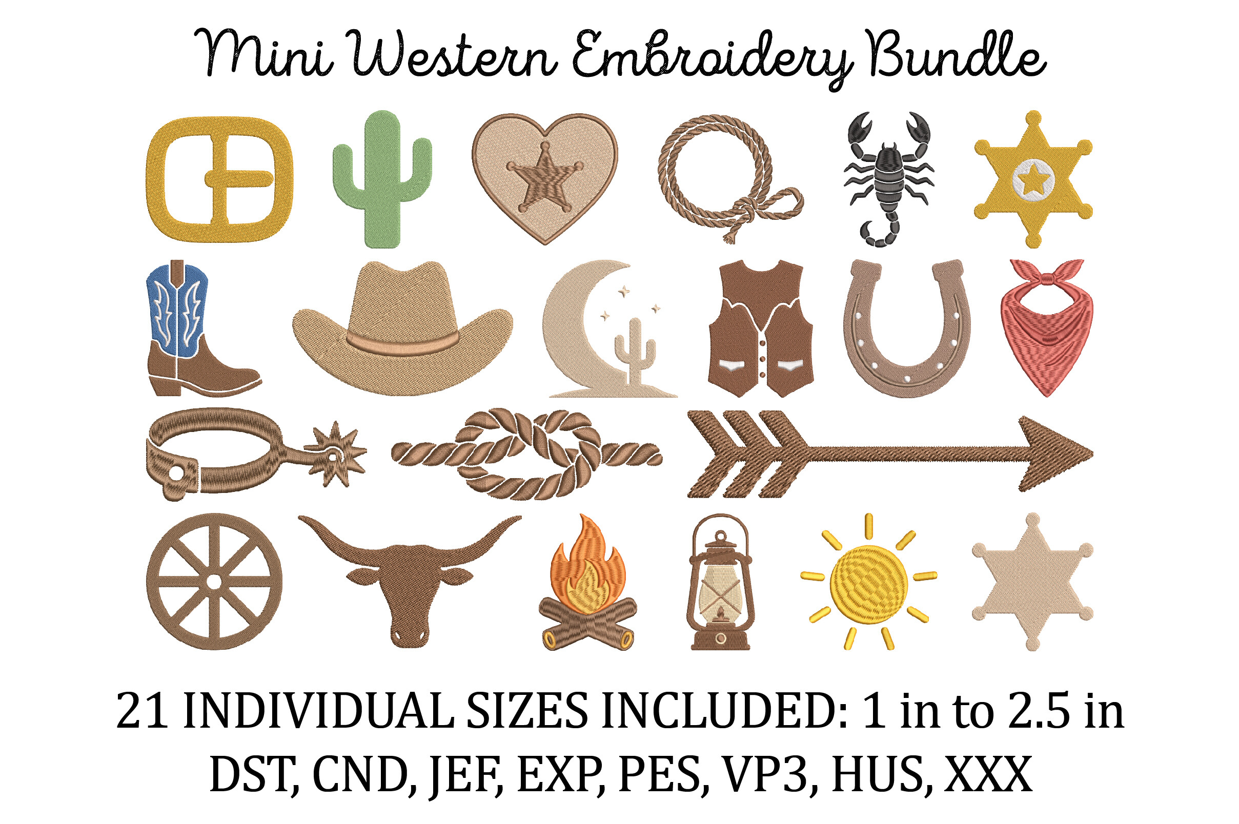 Mini Western Embroidery Bundle