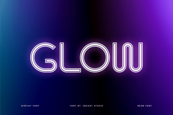 Neon Yiwe Font PNG with transparent background - Preview 2