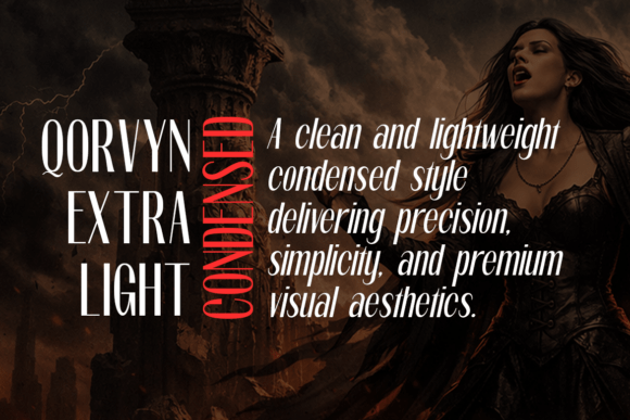 Qorvyn Font PNG with transparent background - Preview 4