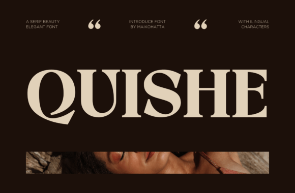 Quishe Serif Font By maikofarazhatta