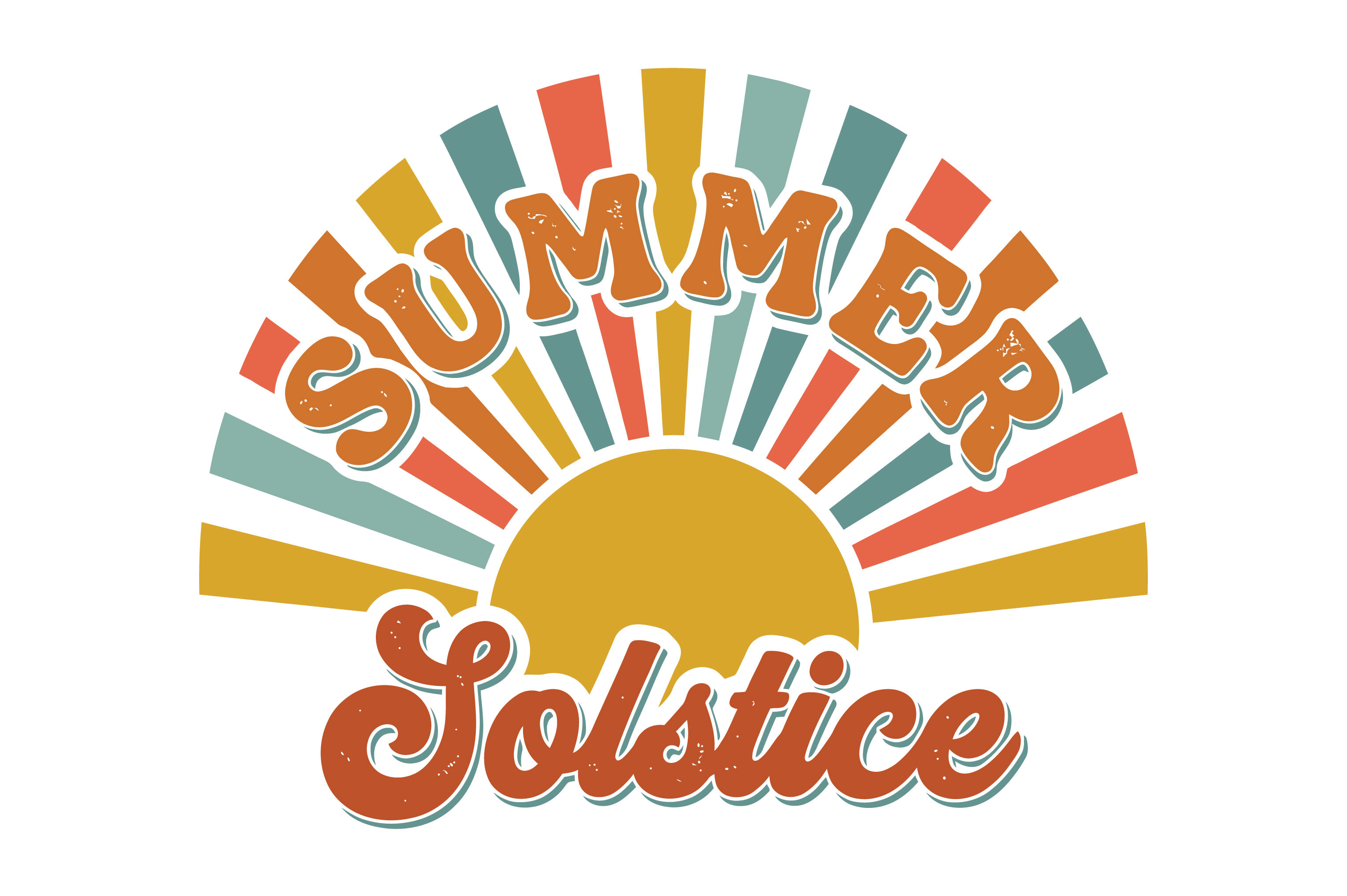 Summer Solstice Retro Design