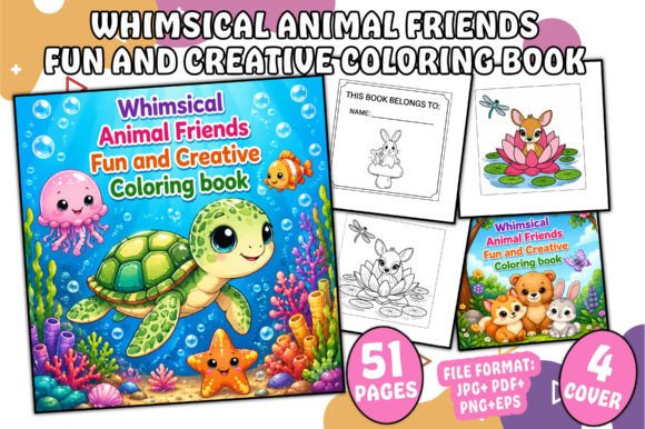 Whimsical Animal Friends Coloring Book
