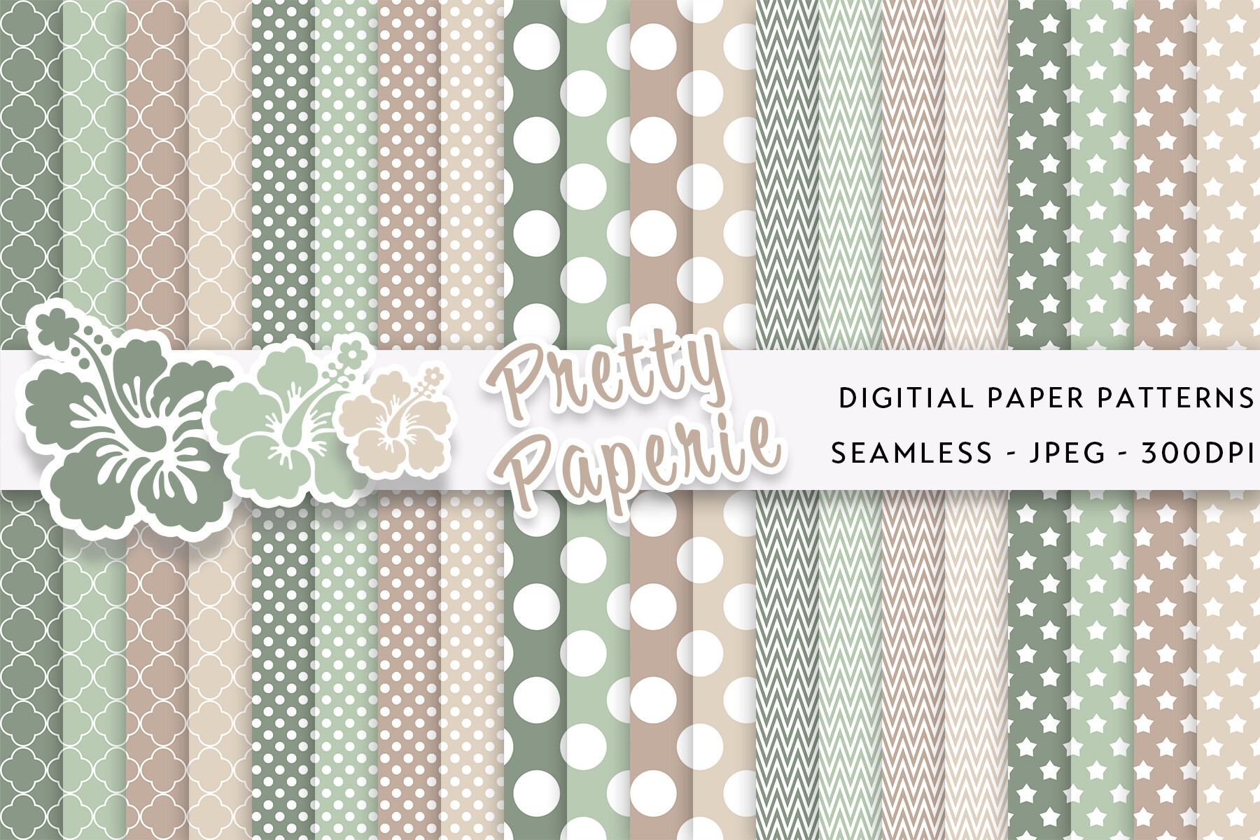 Pretty Paper Graphics 20 Digital Paper Backgrounds Graphic by Pretty Paperie · Creative Fabrica