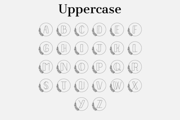 Aurelia Monogram Font PNG with transparent background - Preview 1