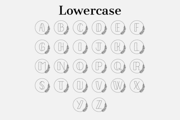 Aurelia Monogram Font PNG with transparent background - Preview 2