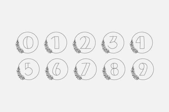 Aurelia Monogram Font PNG with transparent background - Preview 3