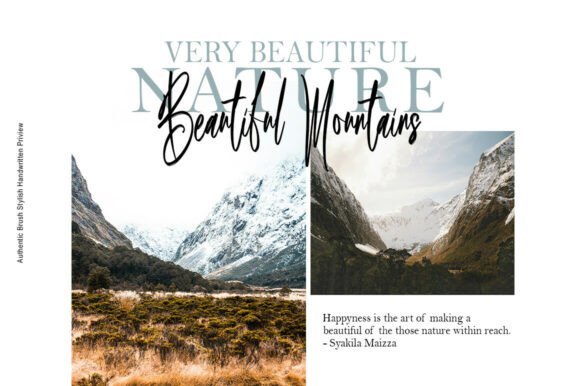 Authentic Brush Font - Preview 3