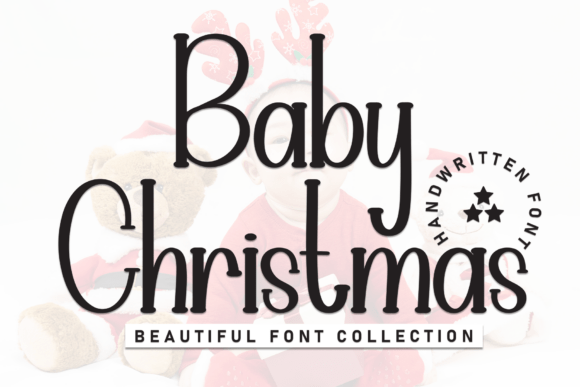 Baby Christmas Display Font By Robbots stores