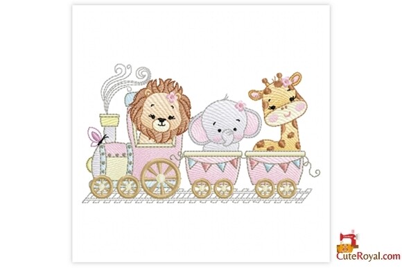 Baby Safari Animals Train