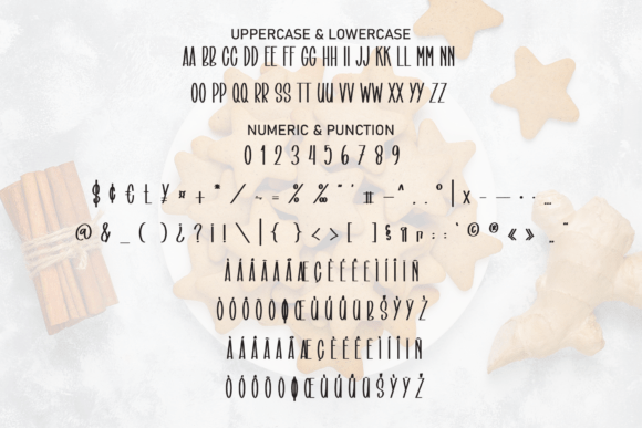 Biscuit Gingerbread Font PNG with transparent background - Preview 6