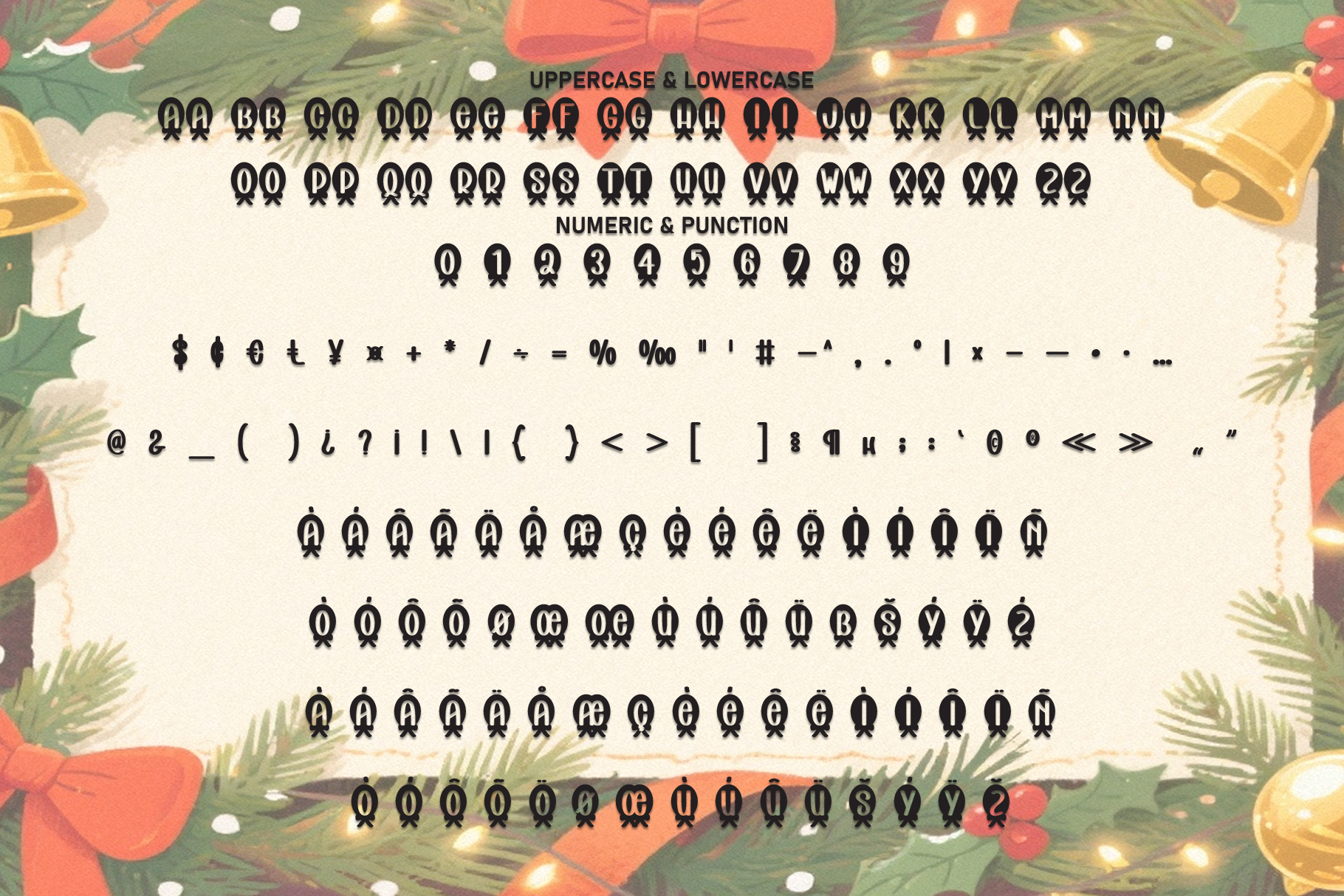 Christmas Ribbon Font - photo 7