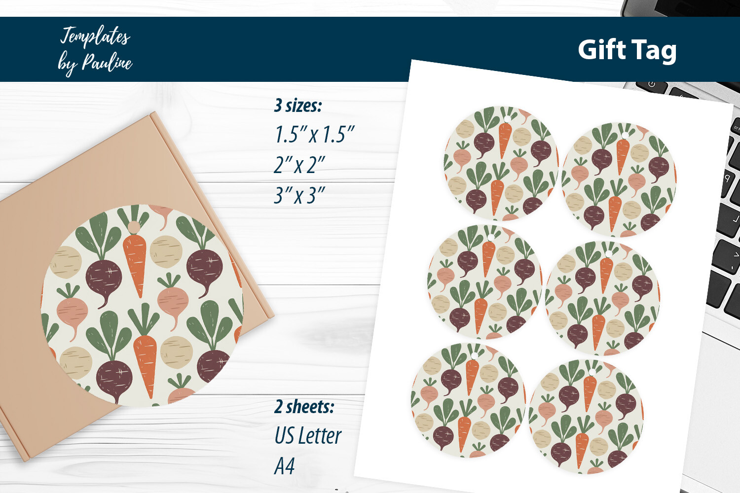 Clean Botanical Printable Gift Tags