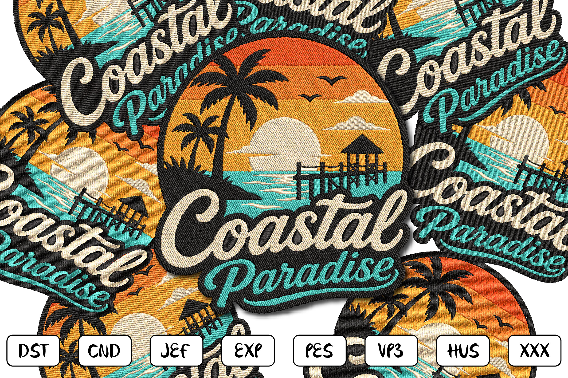 Coastal Paradise Embroidery