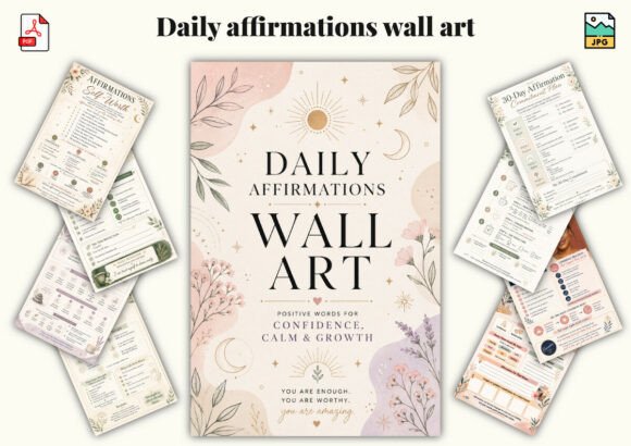 Daily Affirmations Wall Art