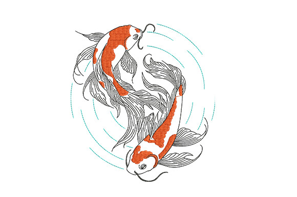 Elegant Koi Fish