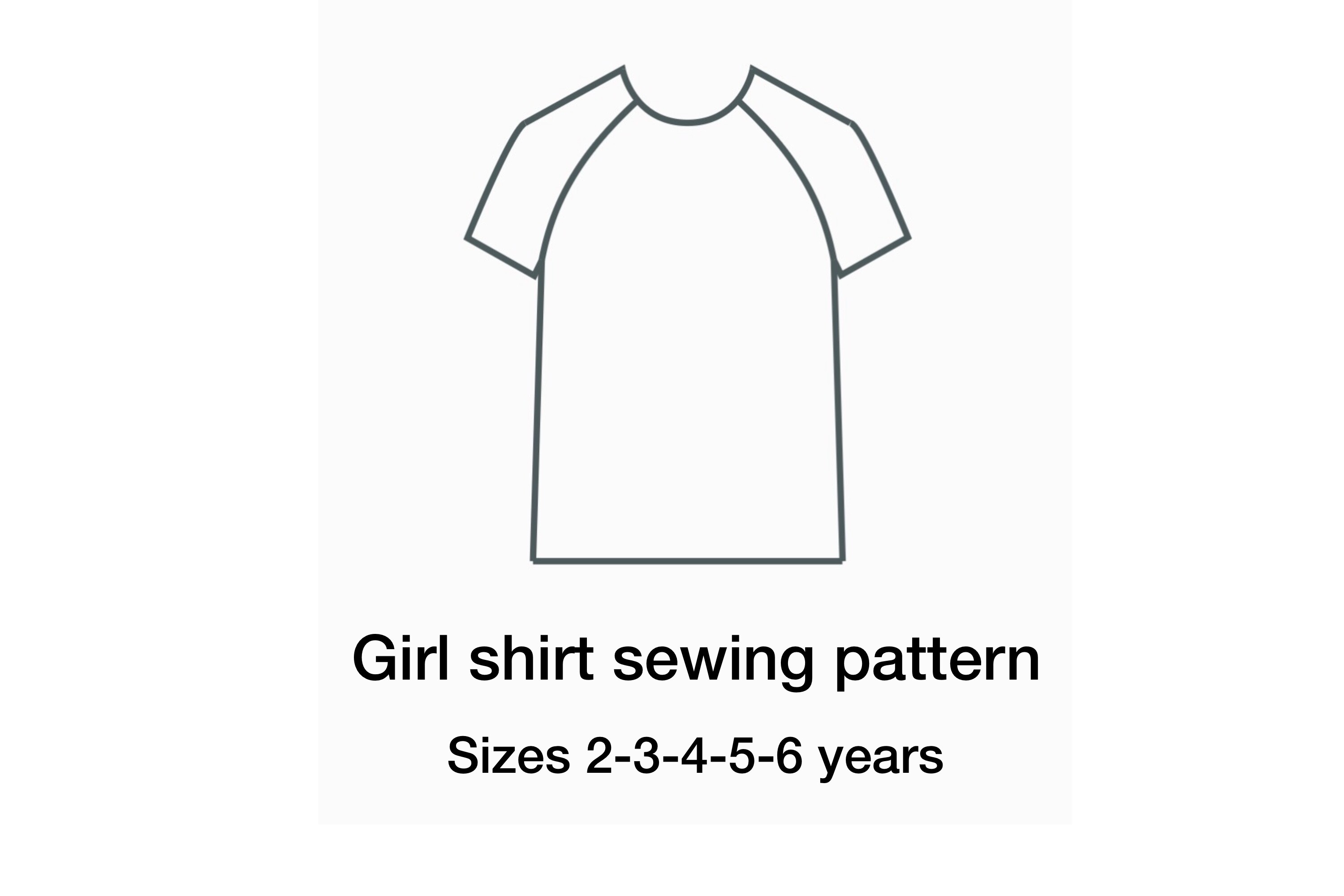 Girl T Shirt Half Sleeve Sewing Pattern