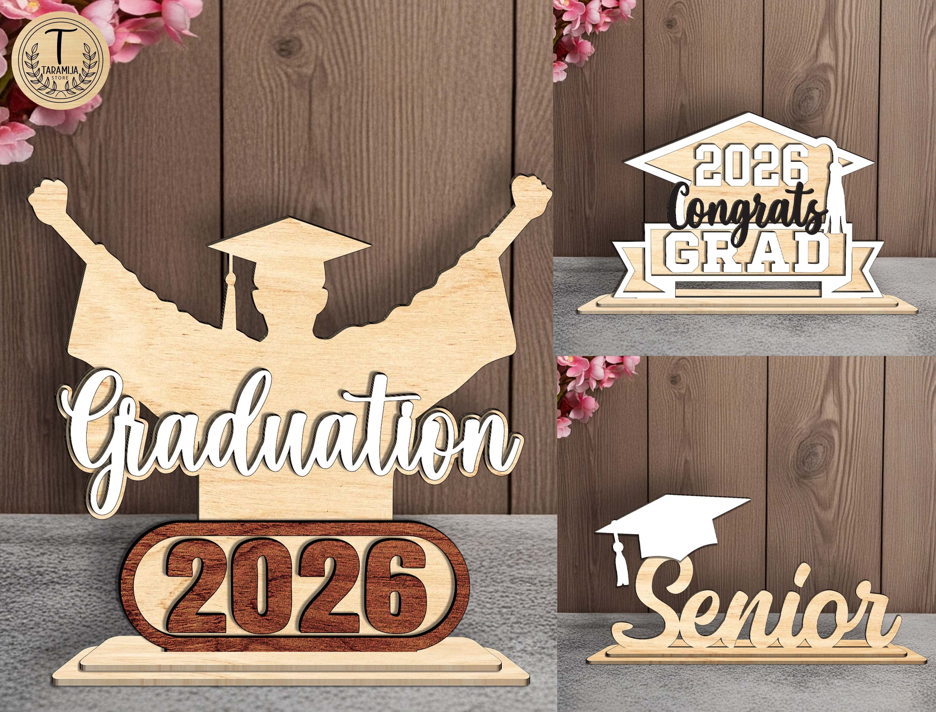 Graduation Laser Cut SVG Bundle 2026 · Creative Fabrica