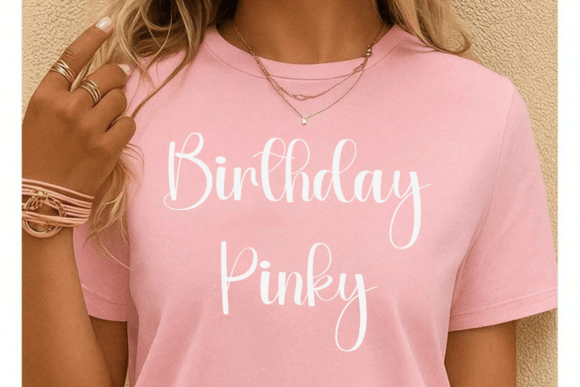 Hey Birthney Font PNG with transparent background - Preview 1