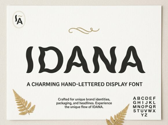 Idana Font PNG with transparent background - Preview 2