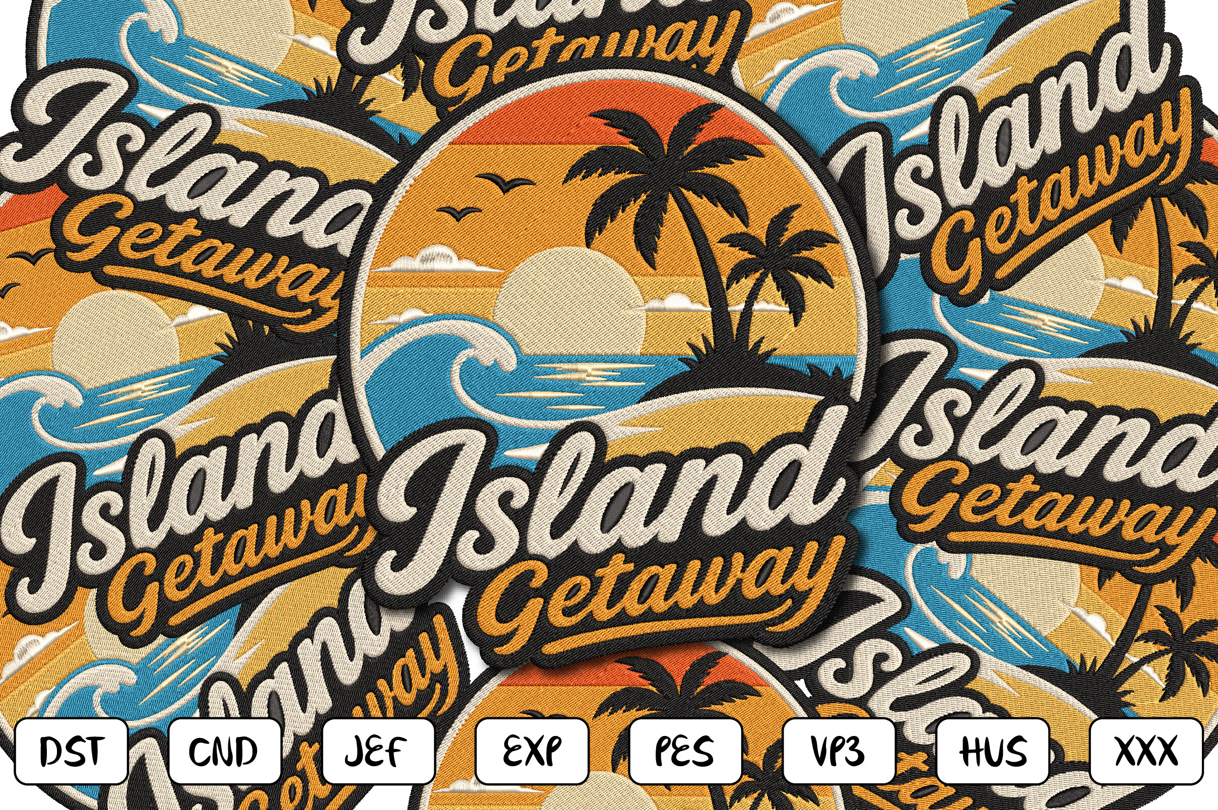 Island Getaway Embroidery