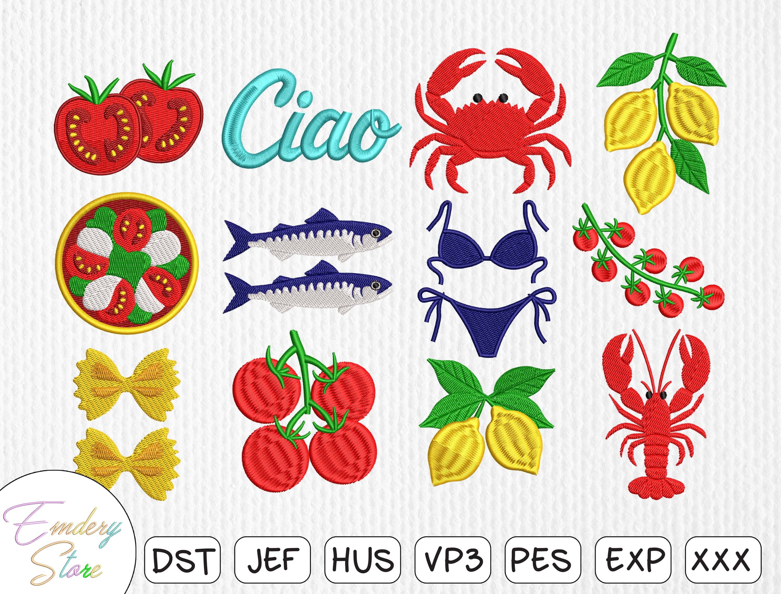 Italian Summer Embroidery Bundle
