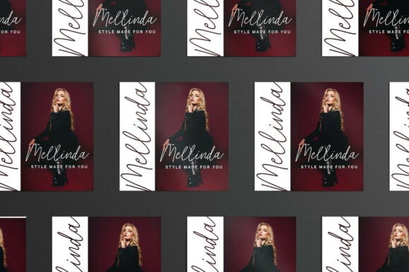 Justine Signature Font PNG with transparent background - Preview 3