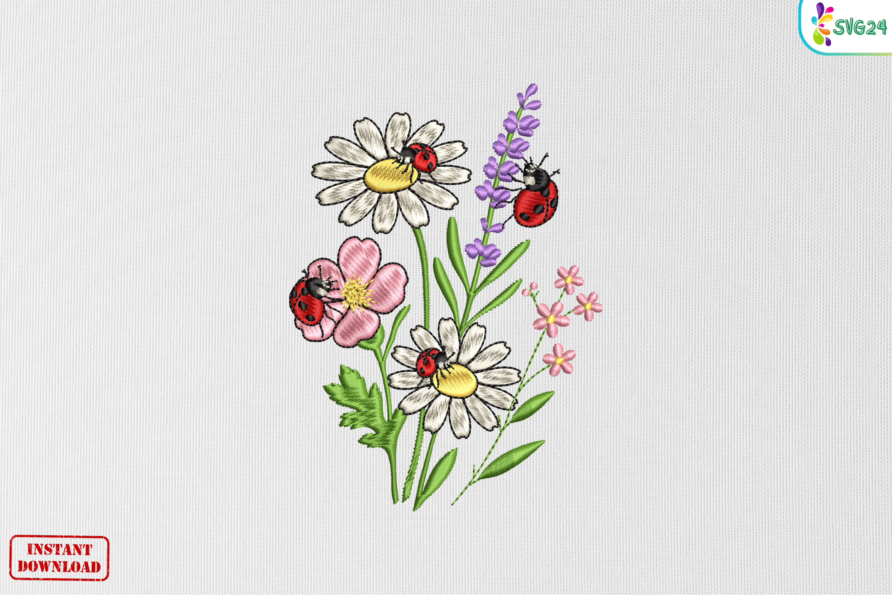 Ladybug Wildflower Garden Bloom