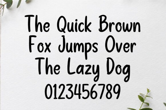 Lazy Ink Font PNG with transparent background - Preview 1