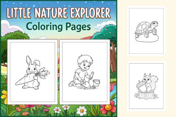 Little Nature Explorer Coloring Pages