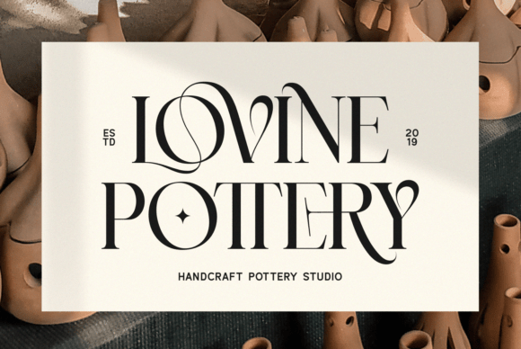Lovine Font PNG with transparent background - Preview 4