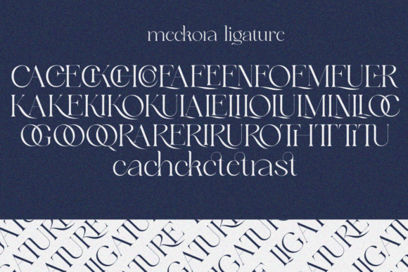 Meckora Font PNG with transparent background - Preview 4