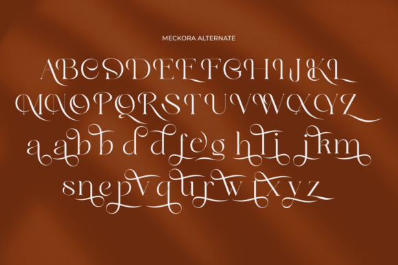 Meckora Font PNG with transparent background - Preview 5