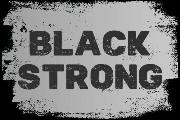 Modern Distress Font PNG with transparent background - Preview 1