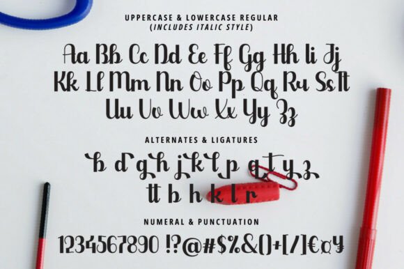 Mogetta Script Font PNG with transparent background - Preview 5